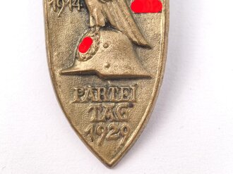 Hohl geprägtes Abzeichen "Nürnberg, Parteitag 1929"