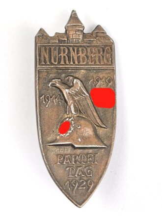 Massives Abzeichen "Nürnberg, Parteitag 1929"