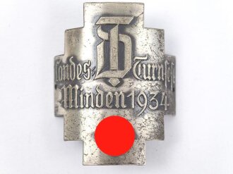 Fahnennagel " Deutsches Turnfest Minden 1934"...