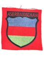 Heer , Heer Ärmelschild für Freiwillige "Aserbaidschan", gedruckte Ausführung