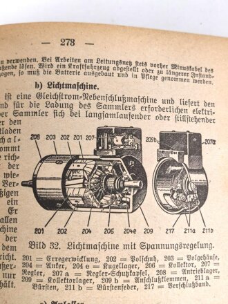 "Der Dienstunterricht im Heere, Ausgabe für den Kraftfahrer" datiert 1941, 327 Seiten, DIN A5, gebraucht