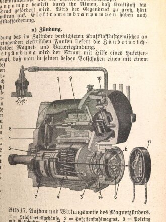 "Der Dienstunterricht im Heere, Ausgabe für den Kraftfahrer" datiert 1941, 327 Seiten, DIN A5, gebraucht