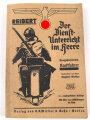 "Der Dienstunterricht im Heere, Ausgabe für den Kraftfahrer" datiert 1941, 327 Seiten, DIN A5, gebraucht
