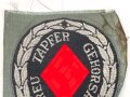 SD/Schutzmannschaften Ärmelabzeichen für Führer der Sicherheitspolizei. Silbern auf schwarz