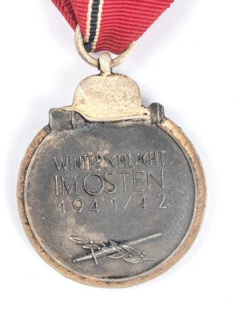 Medaille Winterschlacht im Osten am Band. Keine Herstellermarkierung