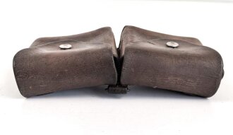 Schweiz, Patronentasche Leder datiert 1918, angetrocknet