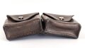 Schweiz, Patronentasche Leder datiert 1918, angetrocknet