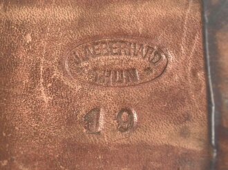 Schweiz, Patronentasche Leder datiert 1919 ?