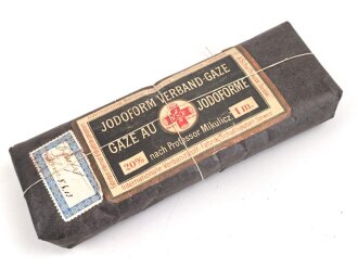 Schweiz, Verbandmaterial datiert 1913. " Jodoform...