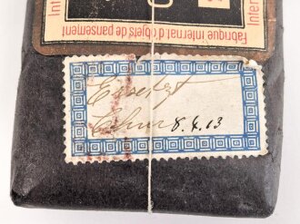 Schweiz, Verbandmaterial datiert 1913. " Jodoform Verband Gaze"