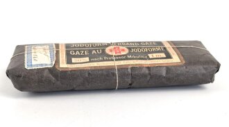 Schweiz, Verbandmaterial datiert 1913. " Jodoform Verband Gaze"