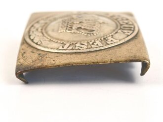 Bayern, Koppelschloss für Mannschaften alter Art bis 1895. Getragenes Stück
