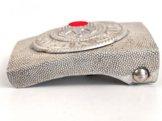 Heer, Koppelschloss für Mannschaften . Aluminium, mit aufgeklammertem Emblem,