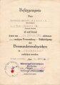 Drei Urkunden eines Angehörigen der Heeresflak