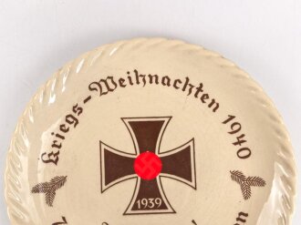 Wandteller "Kriegs Weihnachten 1940, 79. Infanterie Division" Durchmesser 20,5cm, guter Zustand