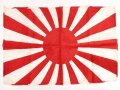 Japan 2. Weltkrieg, Fahne in den Maßen 29 x 43cm, Souvenir eines amerikanischen Soldaten