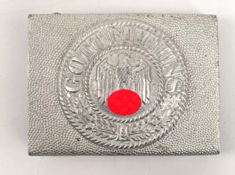 Heer, Koppelschloss für Mannschaften. Aluminium mit aufgeklammertem Emblem, Ausführung zum Waffenrock