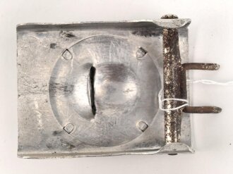 Heer, Koppelschloss für Mannschaften. Aluminium mit aufgeklammertem Emblem, Ausführung zum Waffenrock