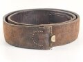1. Weltkrieg, Koppelriemen für Mannschaften, ungeschwärztes Stück, datiert 1915. Gesamtlänge 100cm
