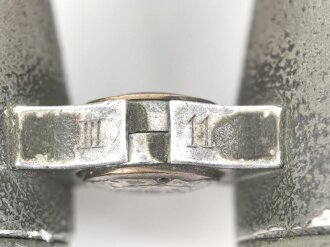 Kaiserreich und 1. Weltkrieg, Fernglas 08 von Goerz Berlin. Klare Durchsicht, Originallack, abgegriffen