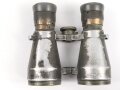 Kaiserreich und 1. Weltkrieg, Fernglas 08 von Goerz Berlin. Klare Durchsicht, Originallack, abgegriffen