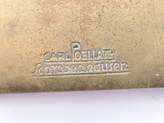 NSRL, Fachamt Eissport. Plakette anlässlich der Internationalen Wintersportwoche Garmisch Partenkirchen . Hersteller Poellath, Maße 7 x 7cm