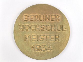 Studentenbund III.Reich, NSD St.B D.St , Kreis 3, " Berliner Hochschulmeister 1934"  Durchmesser 65mm
