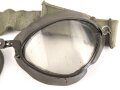 Kradmelderbrille Wehrmacht, Gummi weich, Band elastisch. Datiert 1941, guter Gesamtzustand
