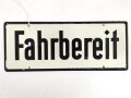 Schild für Kraftfahrzeug Instandsetzungseinheiten der Wehrmacht " Fahrbereit / Nicht Fahrbereit " 10 x 25cm