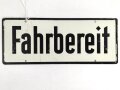 Schild für Kraftfahrzeug Instandsetzungseinheiten der Wehrmacht " Fahrbereit / Nicht Fahrbereit " 10 x 25cm
