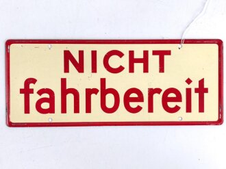 Schild für Kraftfahrzeug Instandsetzungseinheiten...