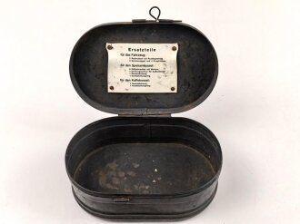 Ersatzteilkasten für eine Feldküche der Wehrmacht. Originallack, ungereinigt