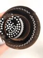 Dochtlampe zur Sammleranwärmung für Wehrmachtsfahrzeuge, ungereinigtes Stück, Originallack, datiert 1943