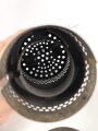 Dochtlampe zur Sammleranwärmung für Wehrmachtsfahrzeuge, ungereinigtes Stück, Originallack, datiert 1942