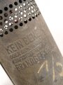 Dochtlampe zur Sammleranwärmung für Wehrmachtsfahrzeuge, ungereinigtes Stück, Originallack, datiert 1942