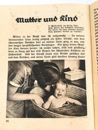 NSV "Mutter und Kind" Büchlein, 32 Seiten, DIN A6