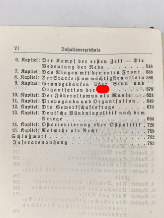 Adolf Hitler " Mein Kampf" blaue Ganzleinenausgabe von 1936, gebraucht