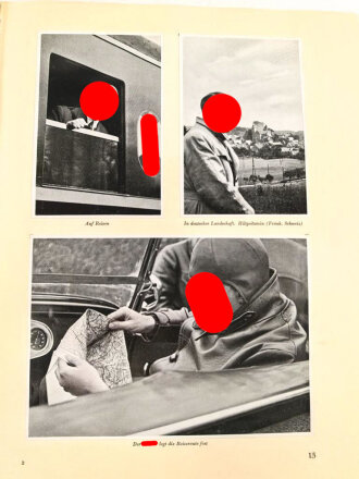 Sammelbilderalbum " Adolf Hitler" komplett, in defektem Schutzumschlag