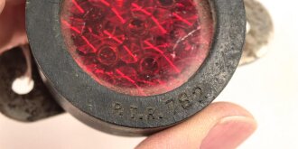 Rückstrahler Katzenauge " Alarm " für Fahrrad und Truppenrad der Wehrmacht