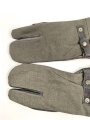 Paar Handschuhe für Kradmelder der Wehrmacht. Ungetragenes Paar in Grösse 8 mit Reichsbetriebsnummer