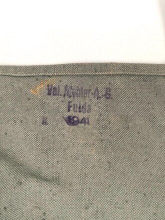 Wehrmacht, Tasche für Signaltuch und Pflöcke zur Befestigung. Ungebraucht, datiert 1941