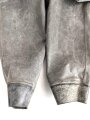 Schwerer Gasschutzanzug , Jacke und Hose aus weichem Gummi, jeweils Grösse 2. Hersteller Auer 1940. Jeweils ungereinigt