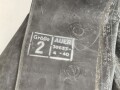 Schwerer Gasschutzanzug , Jacke und Hose aus weichem Gummi, jeweils Grösse 2. Hersteller Auer 1940. Jeweils ungereinigt