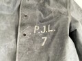 Schwerer Gasschutzanzug , Jacke und Hose aus weichem Gummi, jeweils Grösse 2. Hersteller Auer 1940. Jeweils ungereinigt