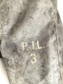Schwerer Gasschutzanzug , Jacke und Hose aus weichem Gummi, jeweils Grösse 2. Hersteller Auer 1940. Jeweils ungereinigt