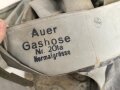 Schwerer Gasschutzanzug , Jacke und Hose jeweils in Teilen trocken. Ungereinigt