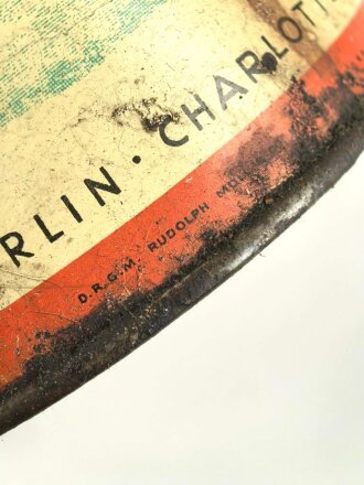 Blechdose " Motanol Winteröl" leer, ungereinigt, Höhe etwa 23cm.. Aus den 1930iger Jahren