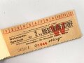 Block Gutscheine für Dieselkraftstoff, datiert 1944