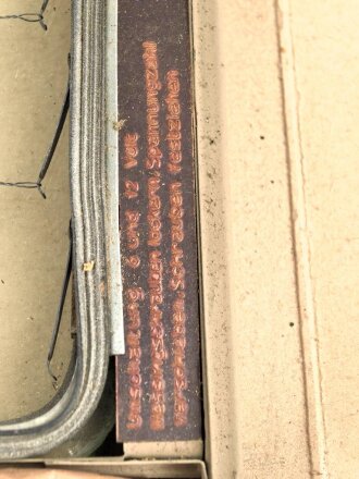 Scheibenheizung Wehrmacht " EKS" Originallack,...
