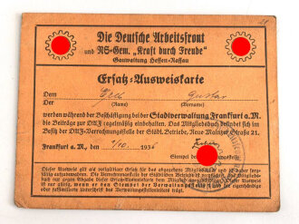 Gruppe Ausweise und Dokumente eines Herrn aus Frankfurt am Main